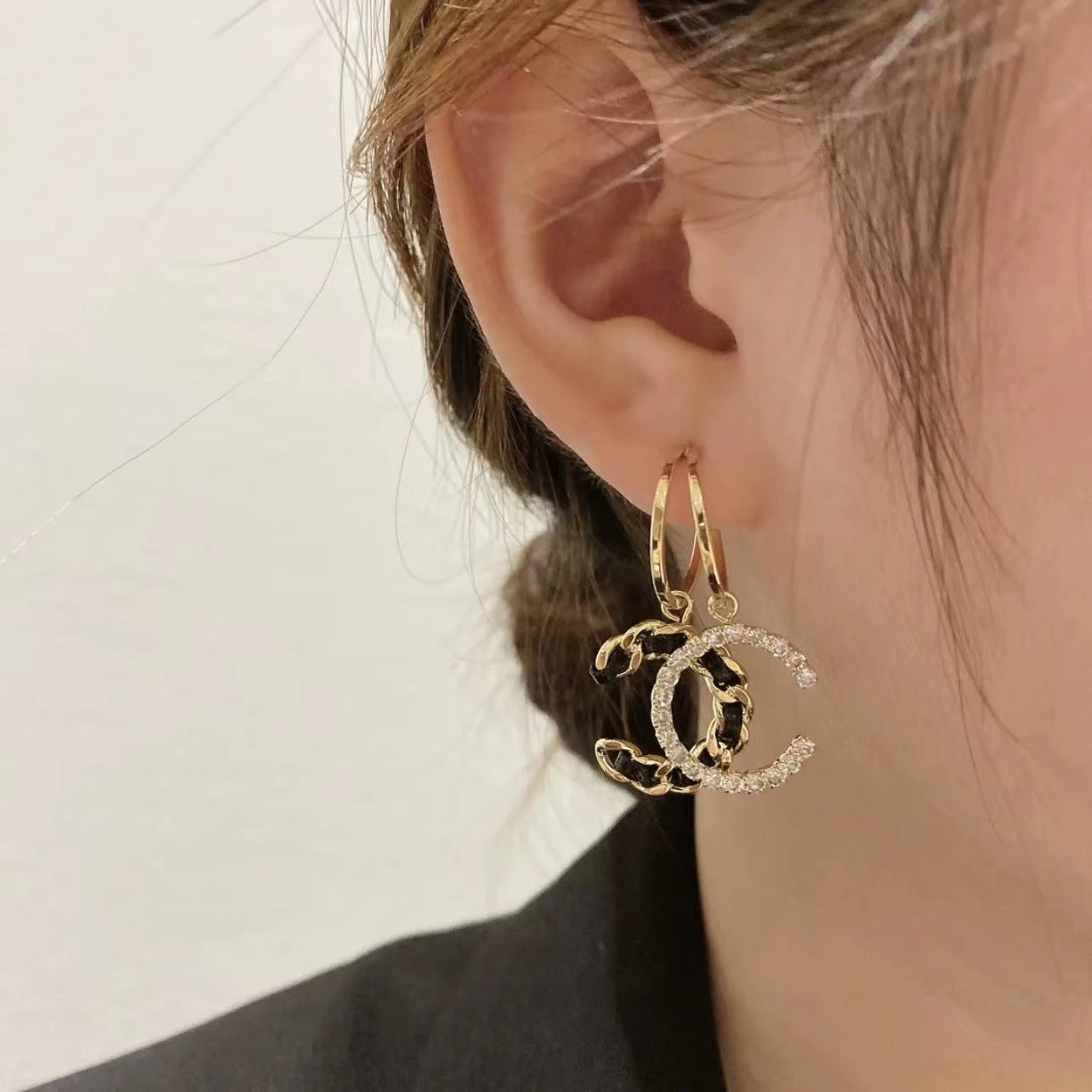 A35 Celebrity CC braid  earring