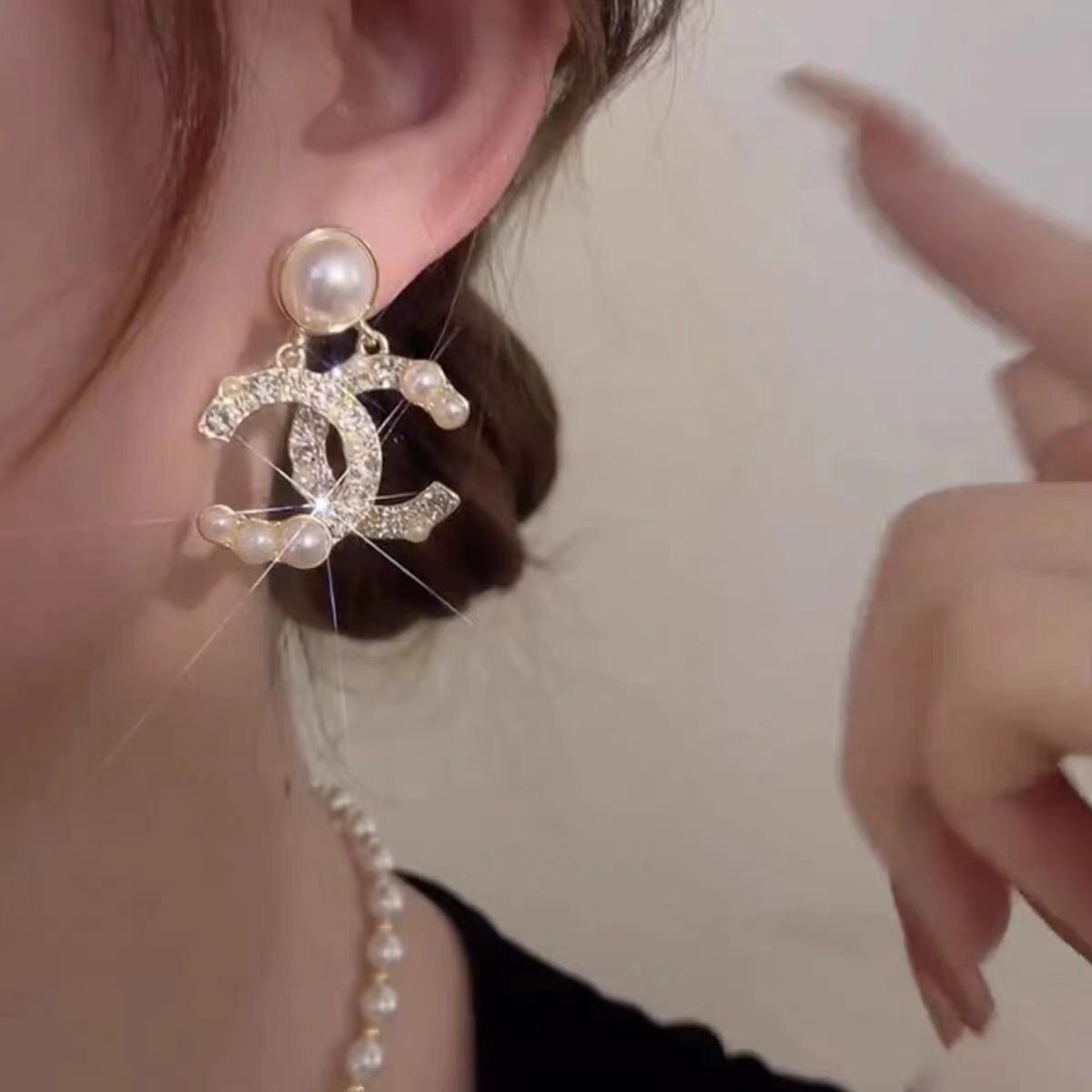 A35 Celebrity CC braid  earring