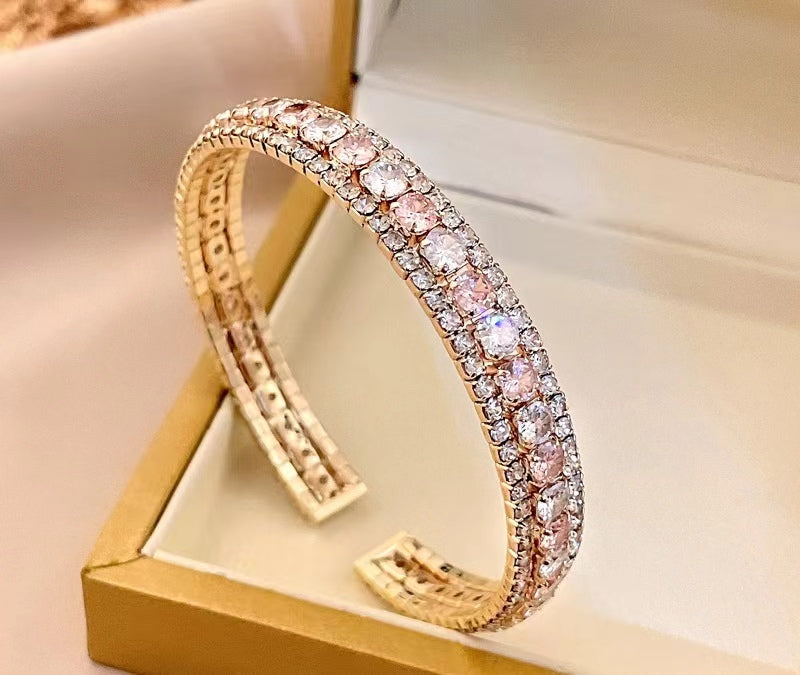 A12 Sakura  (pink zircon ) bracelet