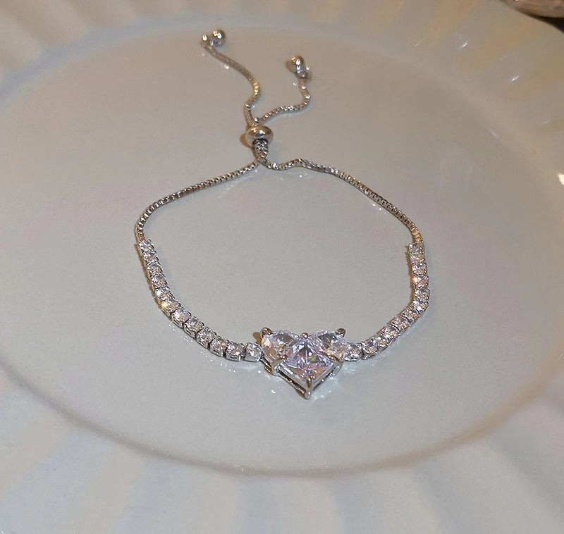 A20 Ocean heart  ( heart shaped zircon) bracelet