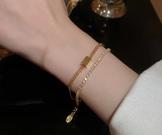 A19 Soft lady high class double layers bracelet