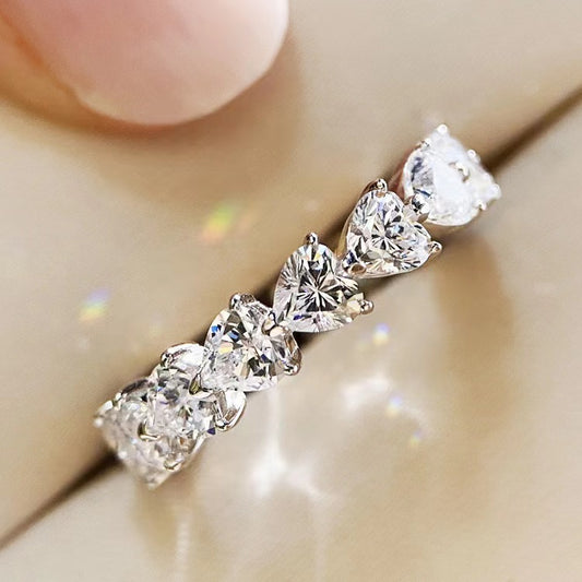 A6 Heart-shaped D color  ring